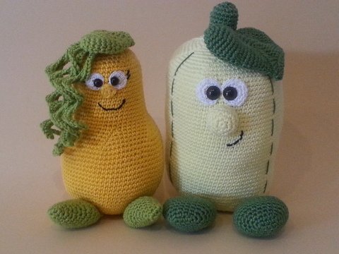 Häkelanleitung - Karl und Karla Kürbis