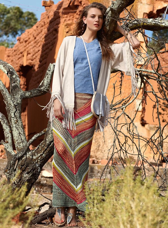 Gestrickter Maxirock Evarista