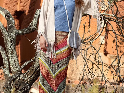 Gestrickter Maxirock Evarista