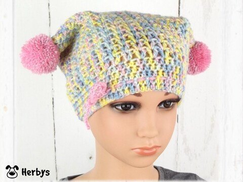 Häkelanleitung Baby- und Kindermütze "Happy"