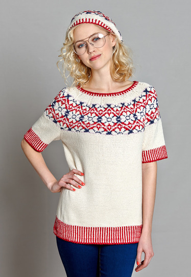 Mütze und Pullover Romy stricken