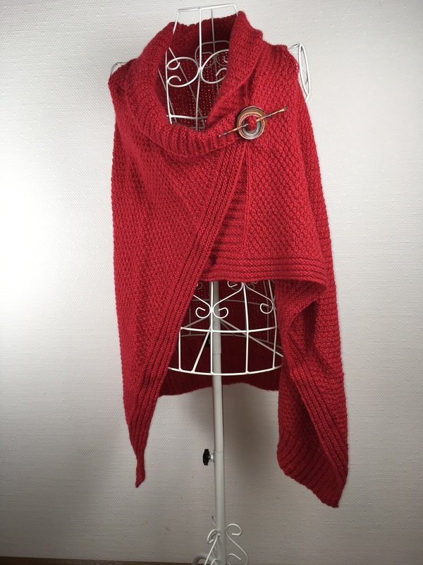 Zipfel-Weste in Rot aus ROMA von PRO LANA