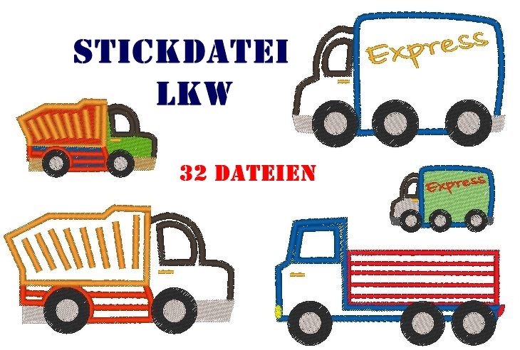 Stickdatei LKW Laster