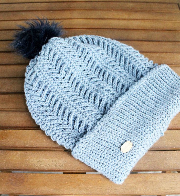 warme Mütze "Jeans", (stricklook, 2 Var., alle Gr.)