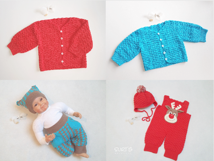 Häkelanleitung Babyjacke Gr. 50 - 68