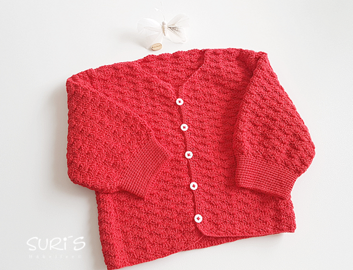 Häkelanleitung Babyjacke Gr. 50 - 68