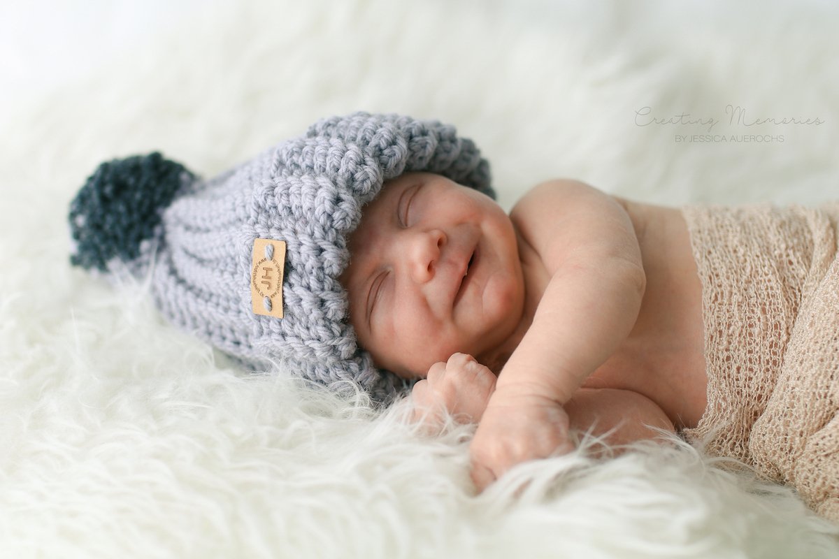 Anleitung Rippbeanie für Babys, Kinder und Erwachsene - Bild 4