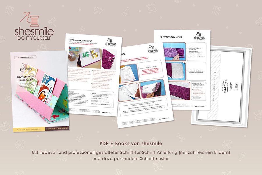 Kartenhalter KiddiCard (Nähanleitung &amp; Schnittmuster)