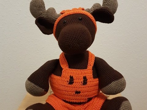 Halloween-Kürbis Outfit für Riesen-Elch Søren