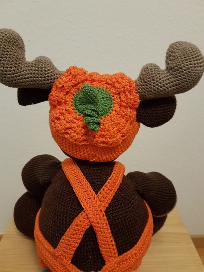 Halloween-Kürbis Outfit für Riesen-Elch Søren