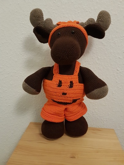 Halloween-Kürbis Outfit für Riesen-Elch Søren