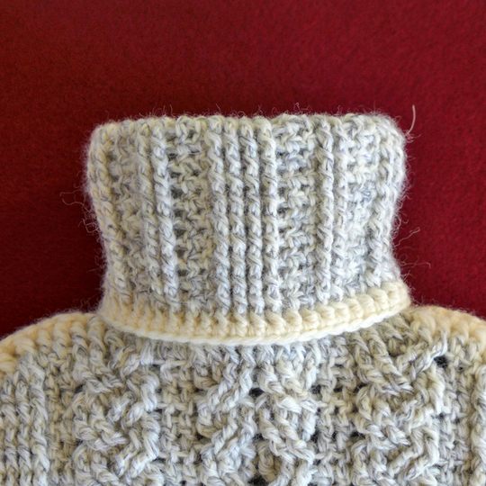 Mod. 023 - Häkelanleitung - Wärmflasche mit Zopfmuster