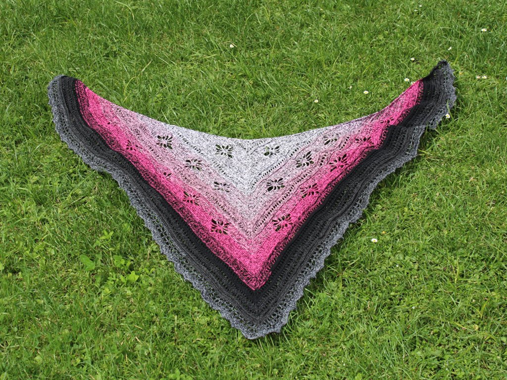 Joker 2.0-triangle shawl (crocheting)
