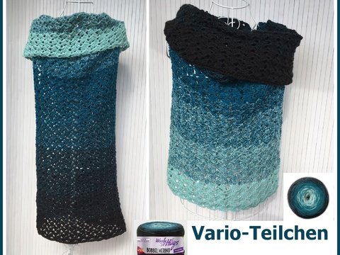 Vario-Teilchen mit 2 BOBBEL-MERINO von Woolly Hugs häkeln