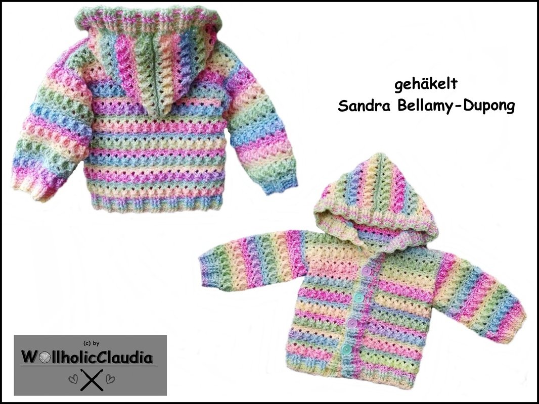 Häkelanleitung Kapuzenjacke - Alle Größen - Bild 2