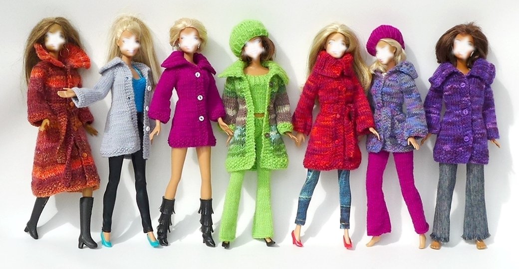 Strickanleitung: Strickjacke und Mütze für kleine Anziehpuppen