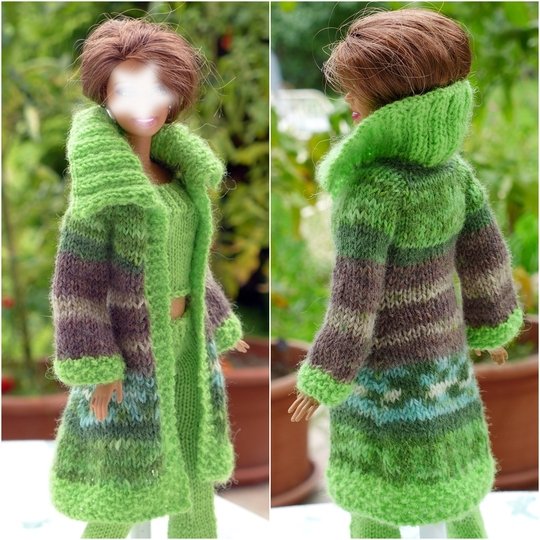 Strickanleitung: Strickjacke und Mütze für kleine Anziehpuppen