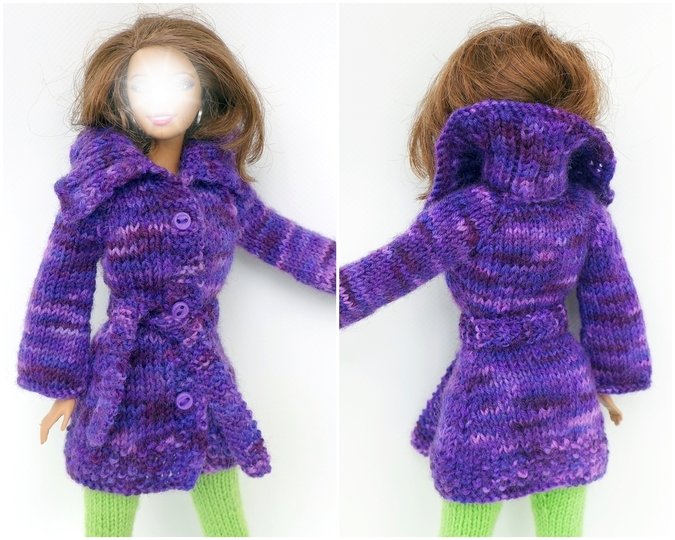 Strickanleitung: Strickjacke und Mütze für kleine Anziehpuppen