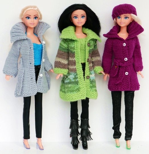 Strickanleitung: Strickjacke und Mütze für kleine Anziehpuppen