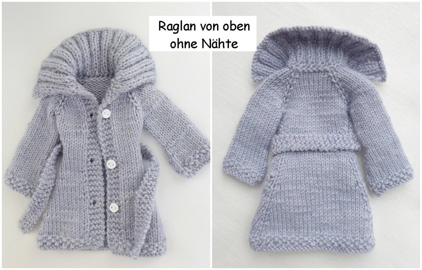 Strickanleitung: Strickjacke und Mütze für kleine Anziehpuppen