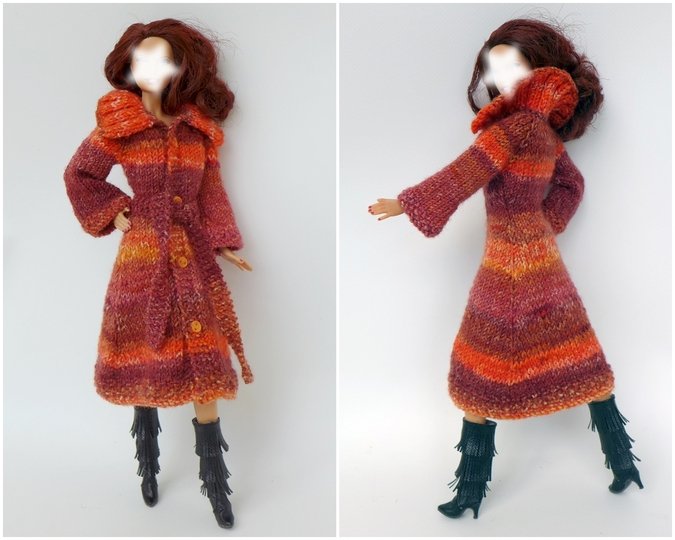 Strickanleitung: Strickjacke und Mütze für kleine Anziehpuppen