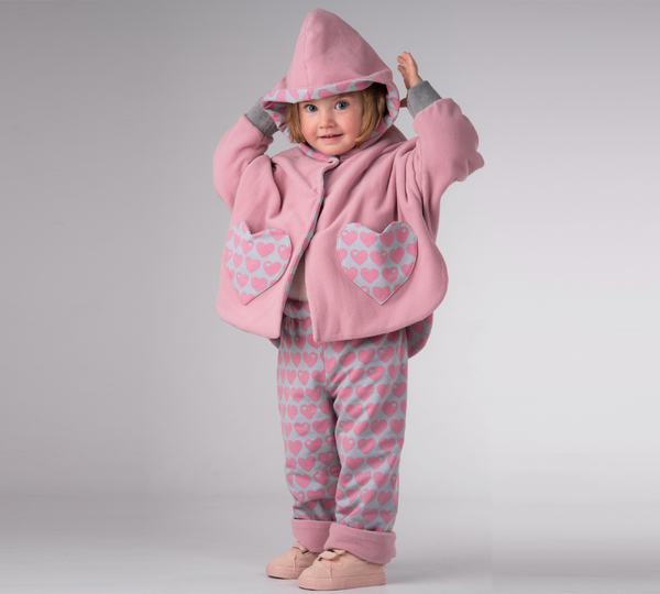Kids Poncho Sewing Pattern MARA – Reversible Hooded 9M–10Y
