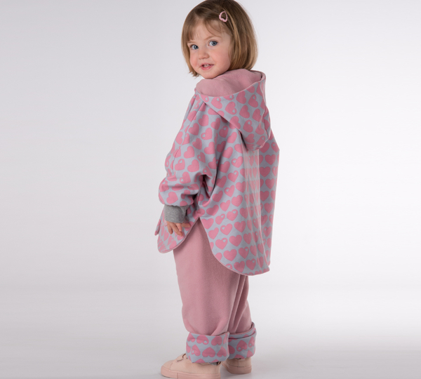 Poncho Schnittmuster MARA – Wendeponcho für Kinder 74/80–134/140
