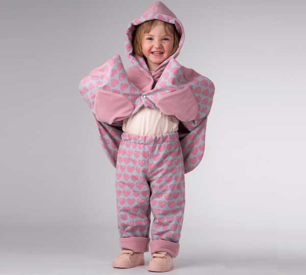 Poncho Schnittmuster MARA – Wendeponcho für Kinder 74/80–134/140