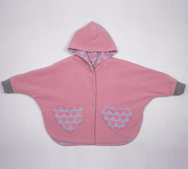 Sewing pattern reversible poncho MARA – tutorial/file – 9M/12M to 9Y/10Y