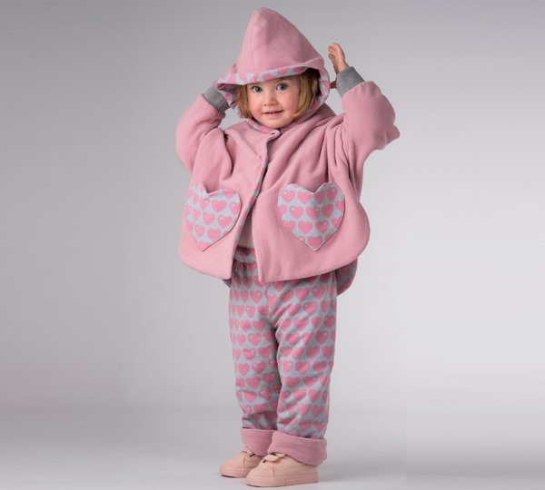 Wende Poncho „Mara“ mit Kapuze – Schnittmuster PDF für Kinder