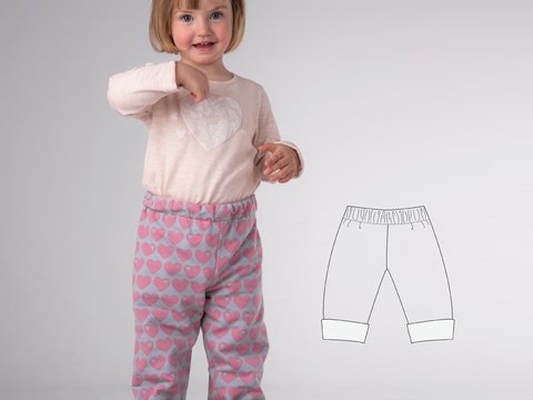 Comfy Reversible Kids Pants Sewing Pattern FIOCCO