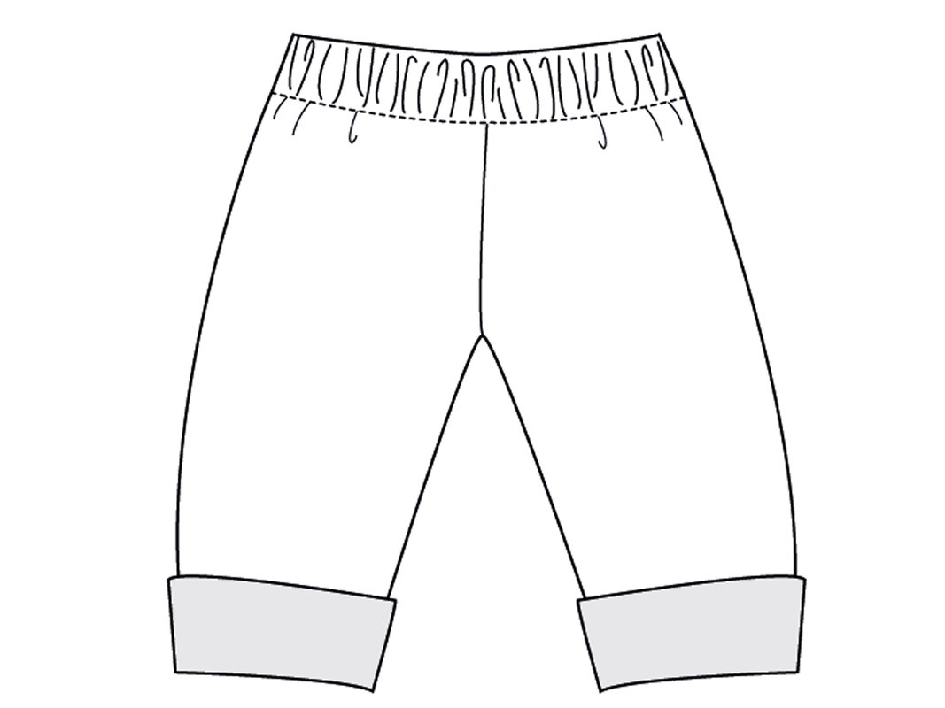 Schnittmuster Mitwachshose für verschiedene Stoffe geeignet FIOCCO