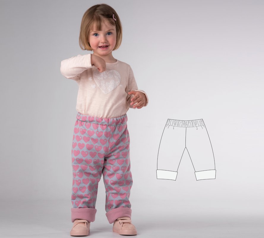 Sewing pattern reversible pants FIOCCO – tutorial/file – 9M/12M to 9Y/10Y - Image 6