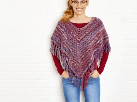 Gehäkelter Poncho