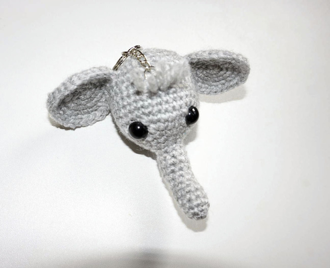 Häkelanleitung Amigurumi Schlüsselanhänger Elefant