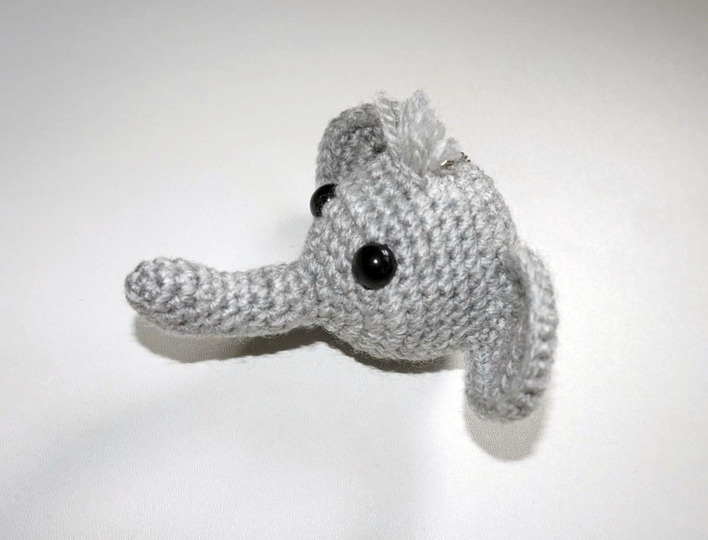 Häkelanleitung Amigurumi Schlüsselanhänger Elefant