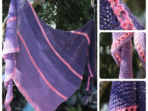Strickanleitung, Lady Violet, Schultertuch, Anfänger geeignet