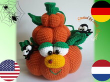 Häkelanleitung Pumpkin, Dekoidee Herbst und Halloween