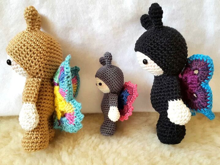 Häkelanleitung Schmetterling Puppe