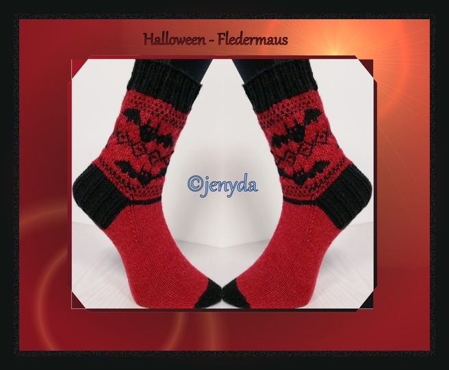Halloween  - Fledermaussocken