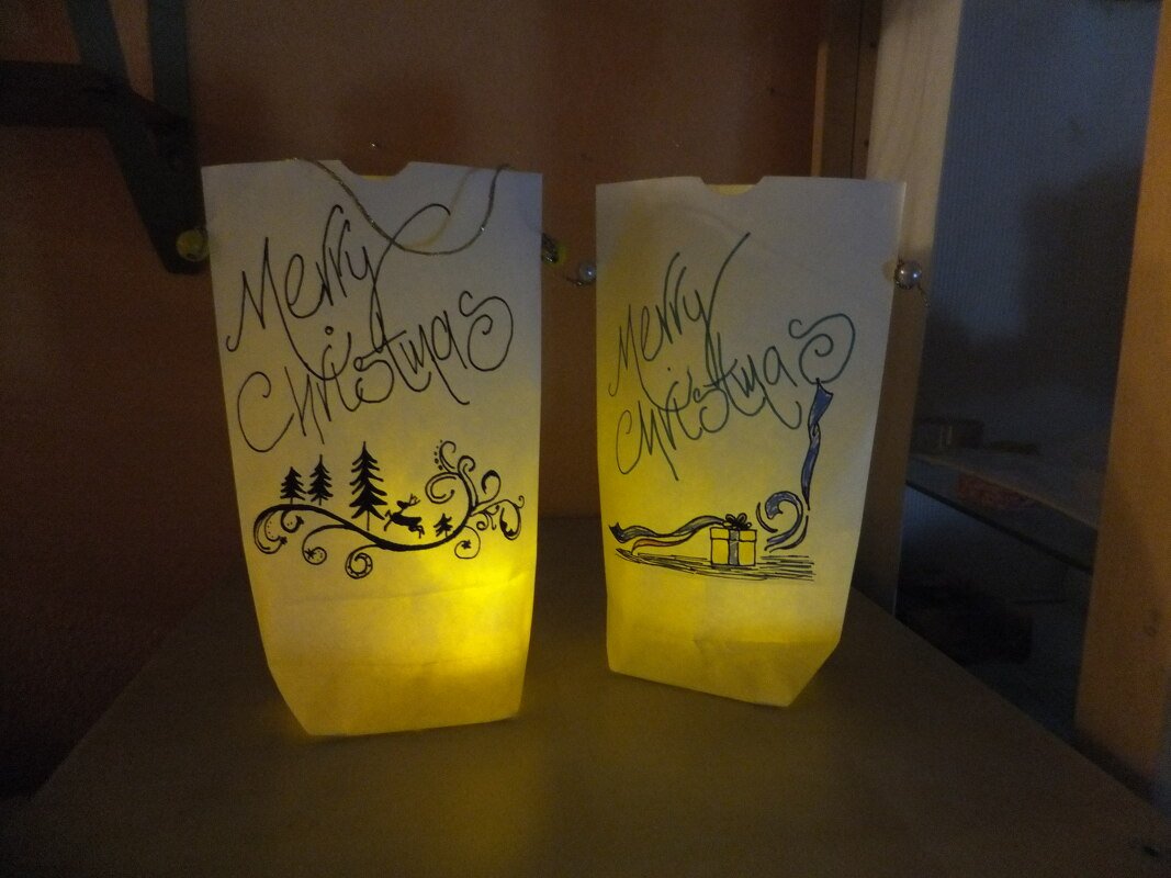 Lichtertüten oder Geschenktüten selber basteln