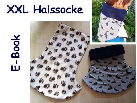 XXL Schlupfschal nähen Anleitung Halssocke Schal
