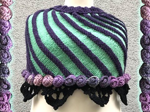 Poncho / Schulterschmeichler  „LOLLIPOP“