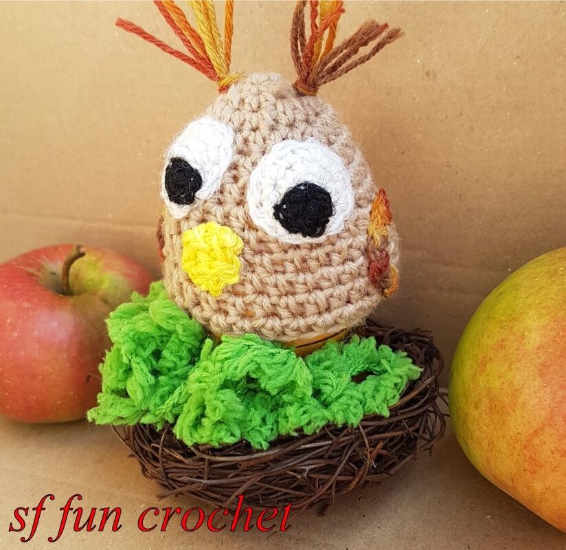 Egg warmer owl Ewald - crochet instruction - Image 2