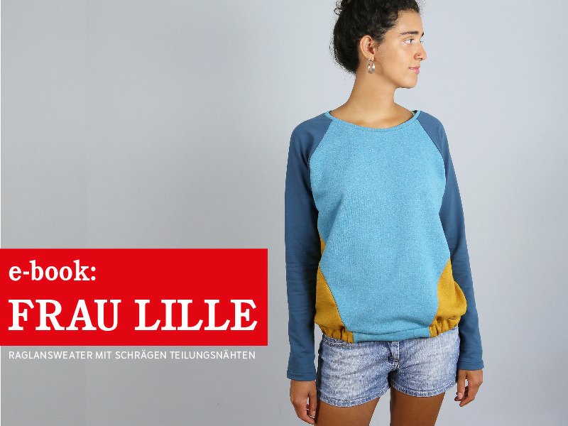 FrauLille - Raglansweater mit schrägern Teilungsnähten