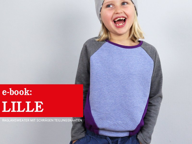 Lille Raglansweater mit schrägen Teilungsnähten - Bild 4