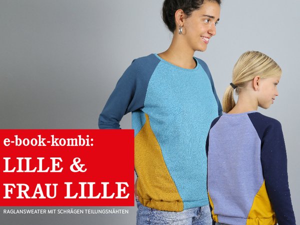 LILLE & FRAU LILLE Raglansweater mit schrägen Teilungsnähten