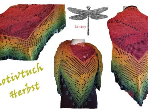 Herbst Motivtuch Häkelanleitung