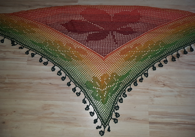 Herbst Motivtuch Häkelanleitung