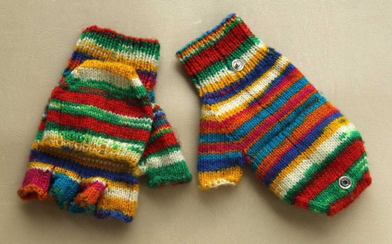 Strickanleitung für Kinder-Marktfrauenhandschuhe - Größe 1 (1 - 3 Jahre) - Bild 3